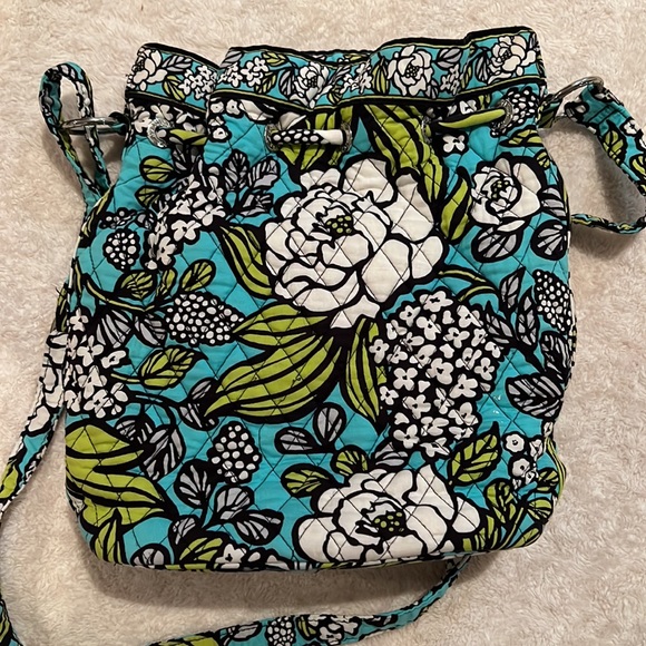 Vera Bradley Island Blooms Quick Draw Floral Bucket Bag Adjustable Strap - Picture 4 of 14